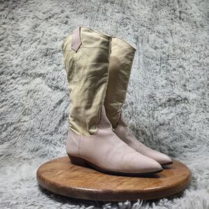 Dolcis San Antonio Women 9.5-10/10 In Retro Western Cowgirl Heeled Leather Boots